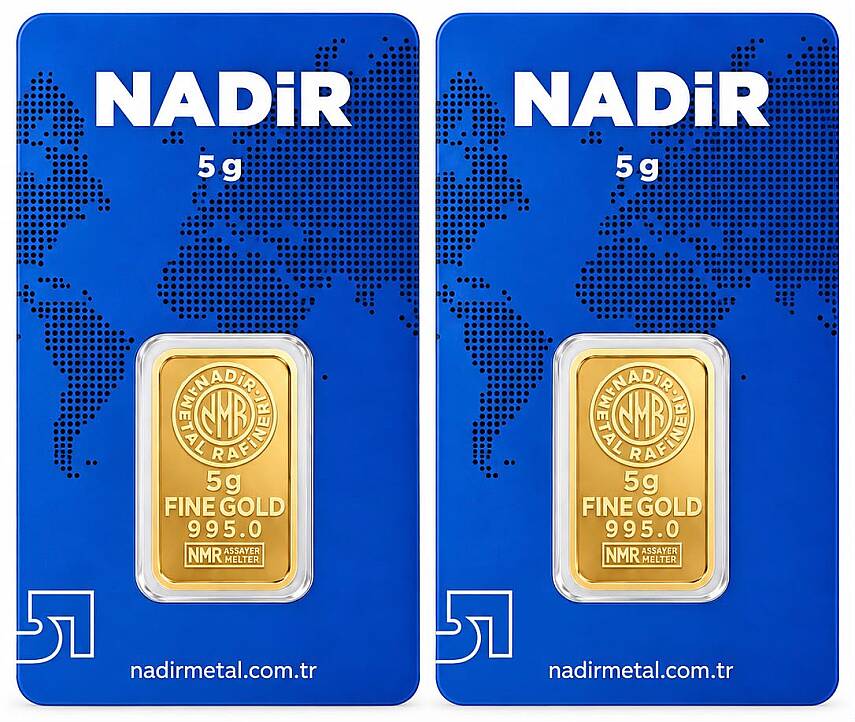 10 Gram (5+5) Külçe Gram Altın 24 Ayar - 1