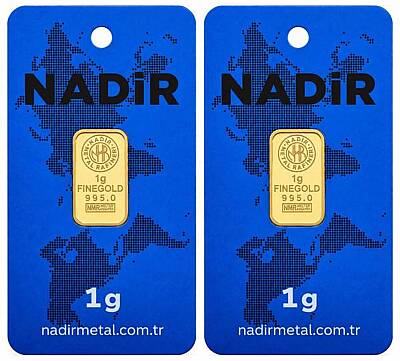 2 Adet 1 Gram 24 Ayar Gram Altın - 5