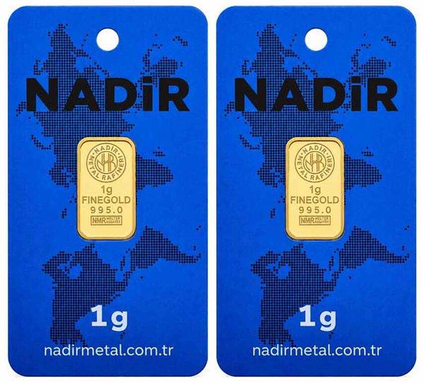 2 Adet 1 Gram 24 Ayar Gram Altın - 5
