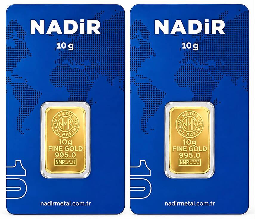 20 Gram (10 +10 ) Külçe Gram Altın 24 Ayar - 1