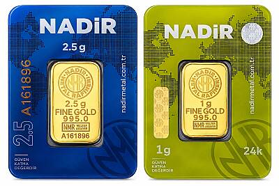 3,5 Gram (2,5+1) Külçe Gram Altın 24 Ayar - TUĞRUL KUYUMCULUK 
