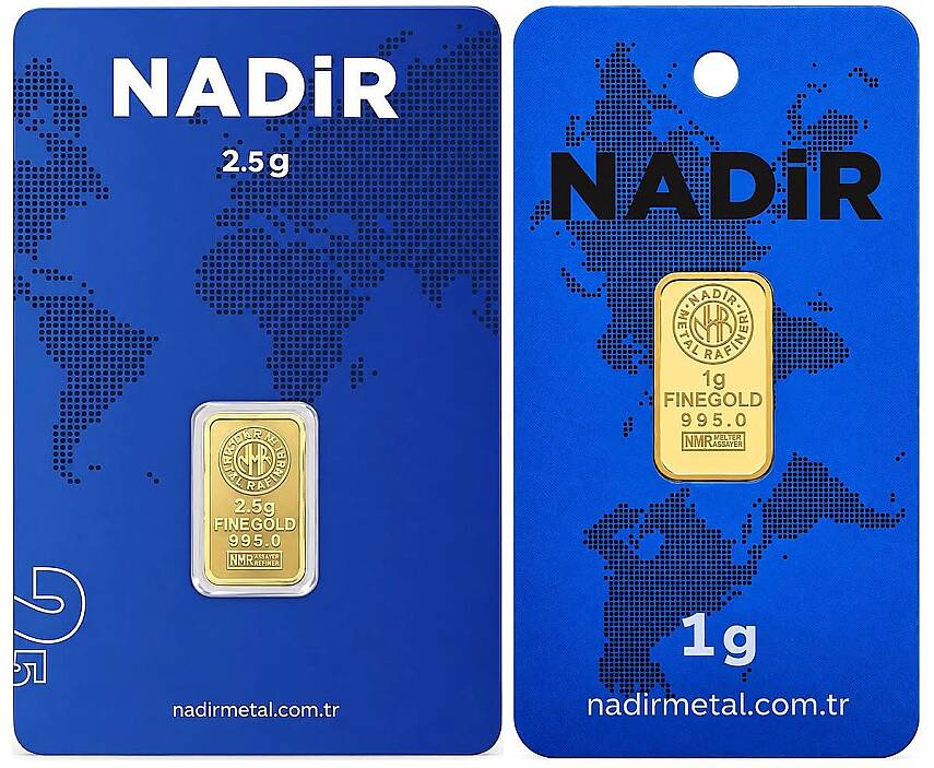 3,5 Gram (2,5+1) Külçe Gram Altın 24 Ayar - 2