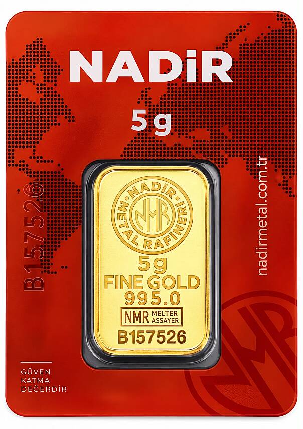 5 Gram Külçe Gram Altın 24 Ayar - 1