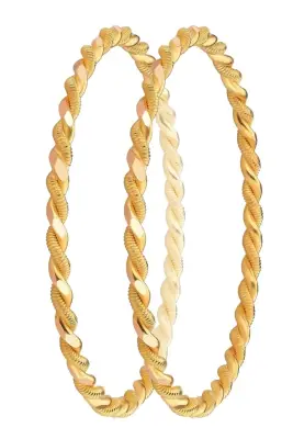 50 Gram (2*25) 22 Ayar İşçiliksiz Paftalı Burma Bilezik - TUĞRUL KUYUMCULUK 
