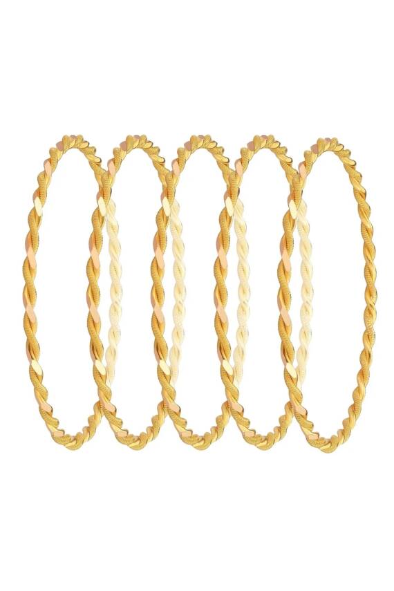 50 Gram (5*10 ) 22 Ayar İşçiliksiz Paftalı Burma Bilezik - 1
