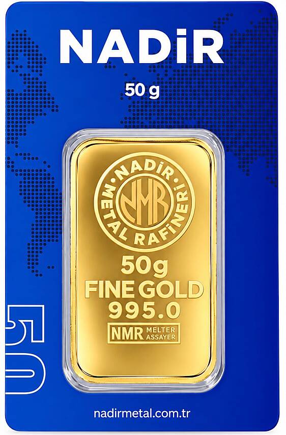 50 Gram Külçe Gram Altın IAR 24 Ayar - 1