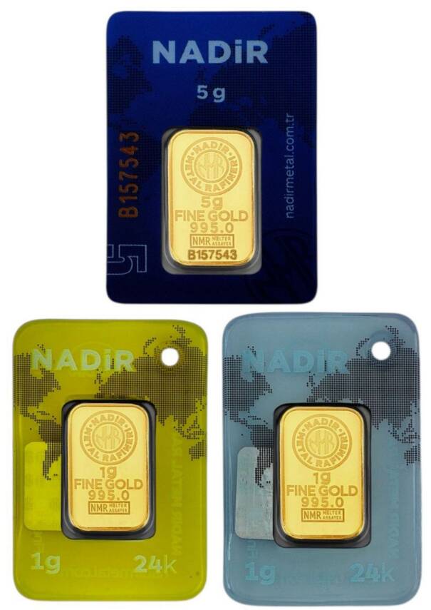 7 Gram (5+2) Külçe Gram Altın 24 Ayar - 3