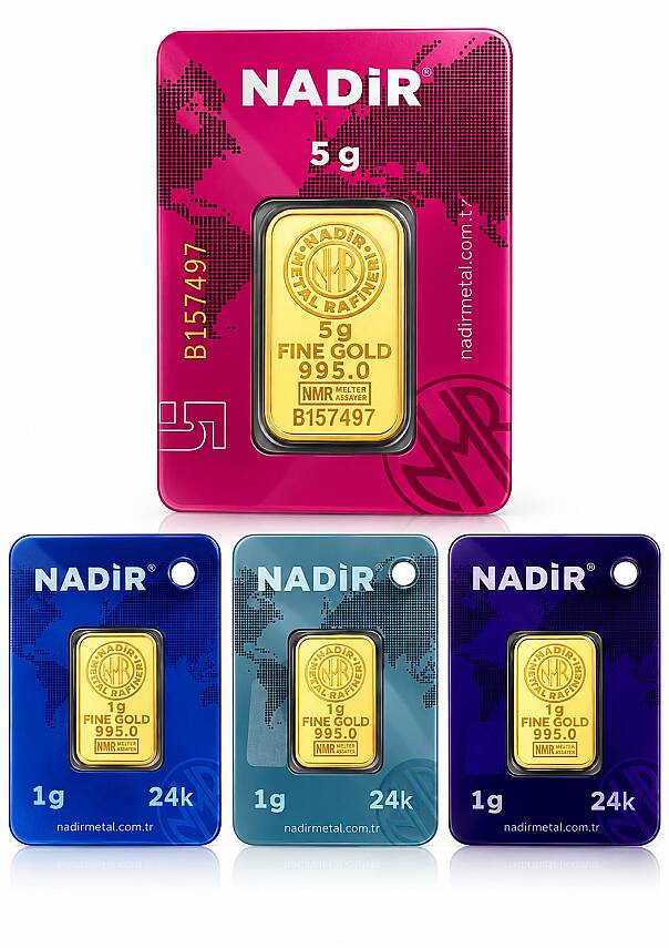 8 Gram (5+3) Külçe Gram Altın 24 Ayar - 1